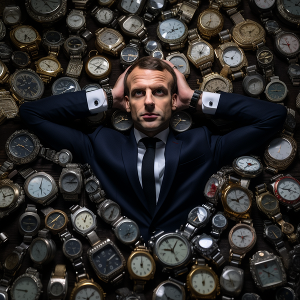 French President Discreetly Puts On A More Expensive Watch While Discussing AI With Top Tech CEOs